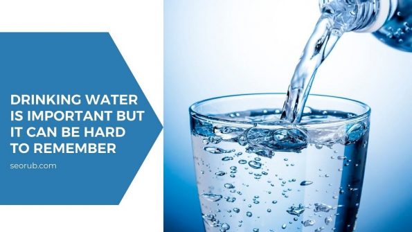 Drinking water is important but it can be hard to remember