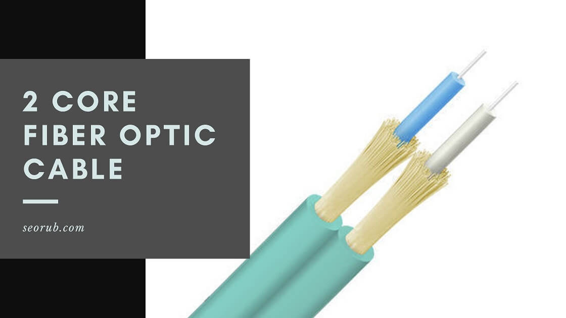 Image of 2 core fiber optic cable