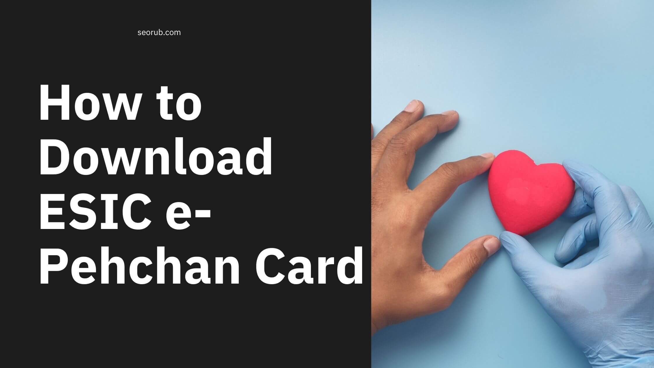 Download ESIC e-Pehchan Card