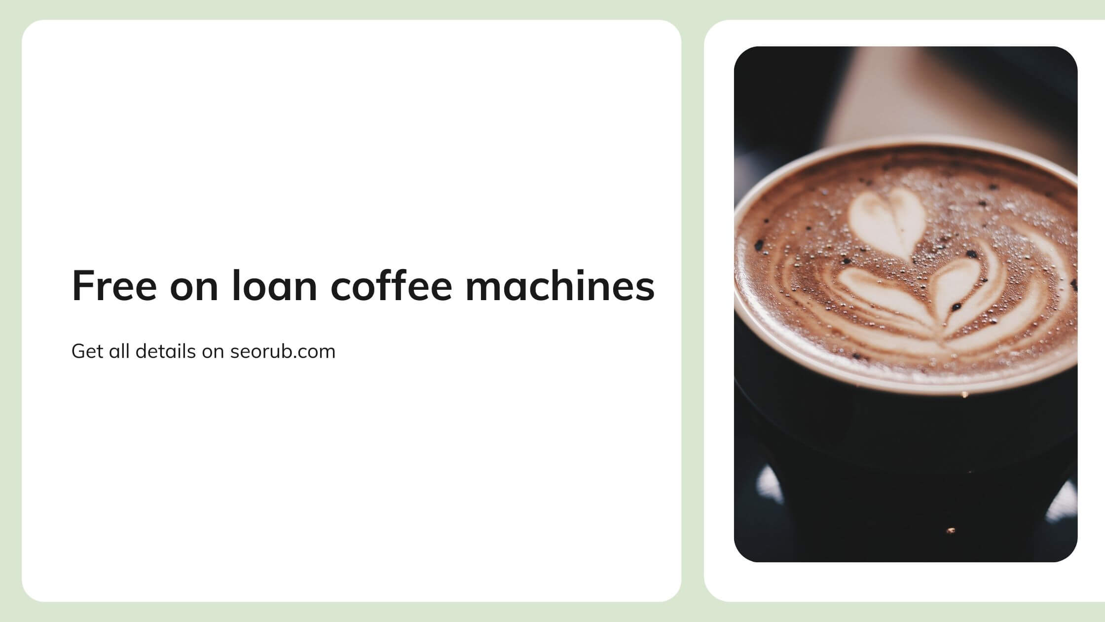 How can get free on loan coffee machines to start?