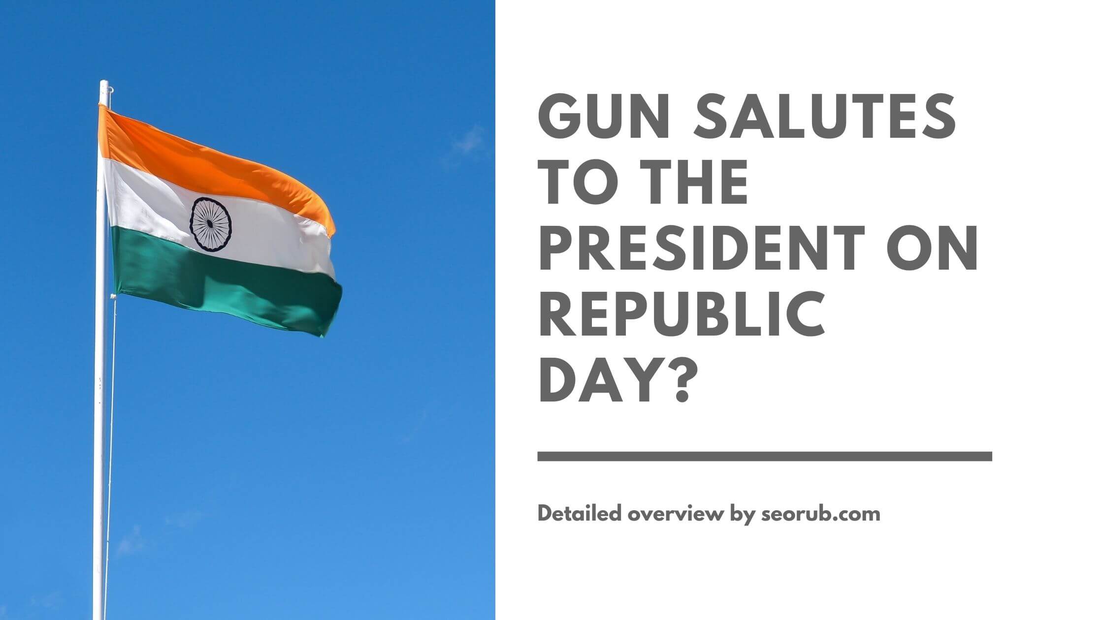 How many gun salutes are presented to the president on republic day?
