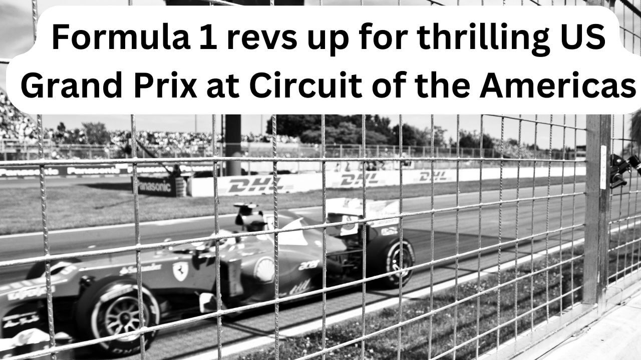 Image of Formula 1 car racing at Circuit of the Americas (COTA) in Austin, Texas